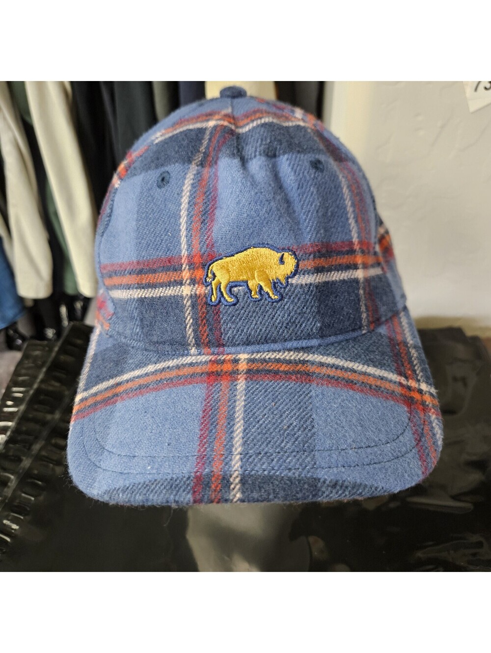 United By Blue Baseball Cap Bison Flannel Hat Hight Tide Plaid O/S Unisex NEW